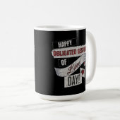 Funny Anti Valentines Day Happy Obligated Gesture  Kaffeetasse (VorderseiteRechts)