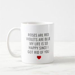 Funny Anti Valentines Gedicht Single Rotes Herz Kaffeetasse