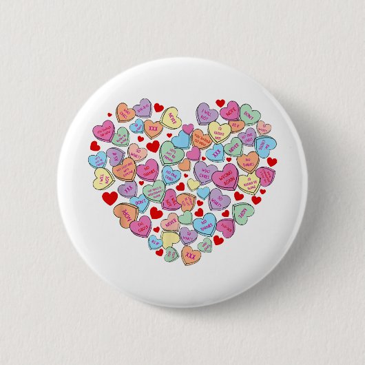 Funny Anti Valentinstag Button (Vorderseite)
