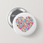 Funny Anti Valentinstag Button (Vorne & Hinten)
