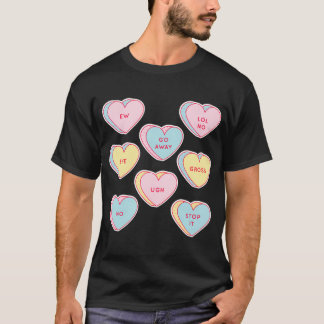 Funny Anti Valentinstag Geschenk Sassy Heart Candy T-Shirt