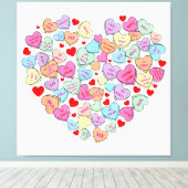 Funny Anti Valentinstag Leinwanddruck (Insitu (Holzboden))