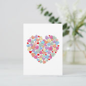 Funny Anti Valentinstag Postkarte (Stehend Vorderseite)