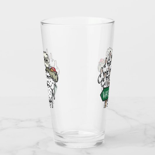Funny Anti Vax Sheep Glas (Rechts)