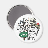 Funny Anti Vax Sheep Magnet (Vorderseite/Rückseite)