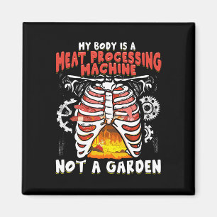Funny Anti Vegan Meater Funny Meat Lover Grillen C Magnet