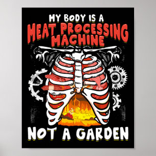 Funny Anti Vegan Meater Funny Meat Lover Grillen C Poster