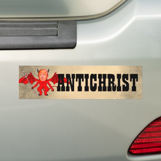 Funny "Antichrist" Trump als Teufel Autoaufkleber (Auf Auto)