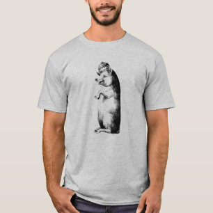 Funny Antique Crownpig T-Shirt