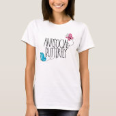 Funny Antisocial Butterfly T - Shirt (Vorderseite)