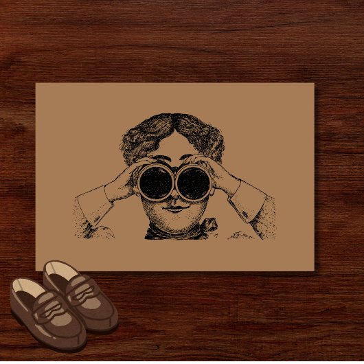 Funny Antisocial Introvertiert dich beobachten Fußmatte