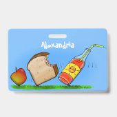 Funny ants Cartoon Ausweis (Rückseite)