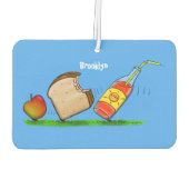 Funny ants Cartoon Autolufterfrischer (Rückseite)