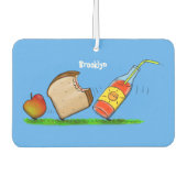 Funny ants Cartoon Autolufterfrischer (Vorderseite)