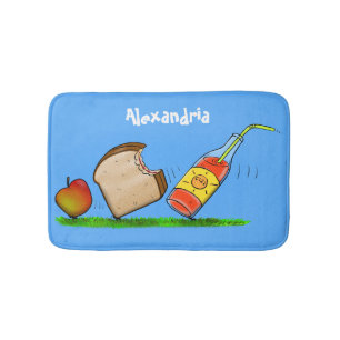 Funny ants Cartoon Badematte