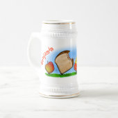 Funny ants Cartoon Bierglas (Vorderseite Links)