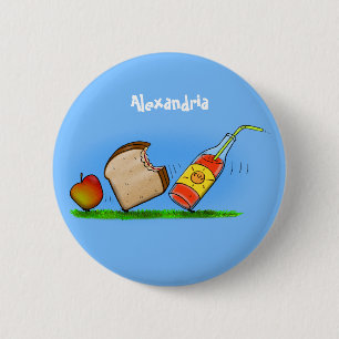 Funny ants Cartoon Button