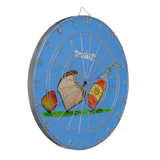 Funny ants Cartoon Dartscheibe (Vorderseite Links)