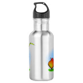 Funny ants Cartoon Edelstahlflasche (Rückseite)