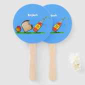 Funny ants Cartoon Fächer (Vorne und Hinten)