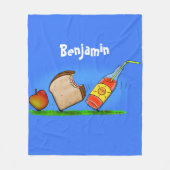 Funny ants Cartoon Fleecedecke (Vorderseite)