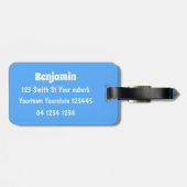 Funny ants Cartoon Gepäckanhänger (Rückseite horizontal)