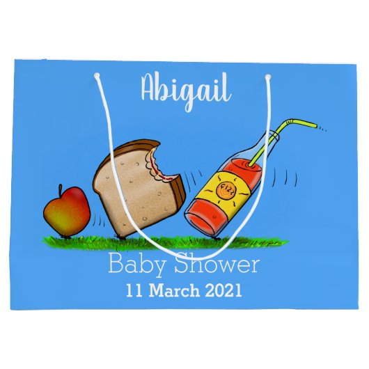 Funny ants Cartoon Große Geschenktüte (Rückseite)