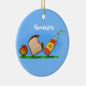 Funny ants Cartoon Keramik Ornament (Rechts)