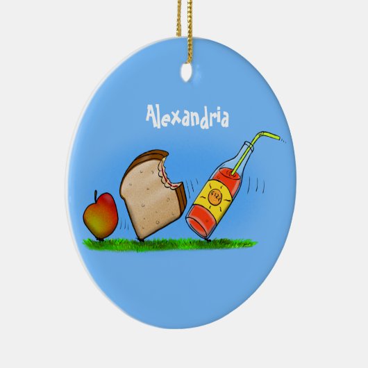 Funny ants Cartoon Keramik Ornament (Rechts)