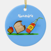 Funny ants Cartoon Keramik Ornament (Vorne)