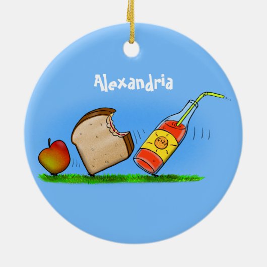 Funny ants Cartoon Keramik Ornament (Hinten)