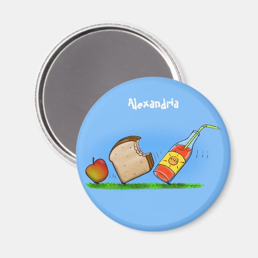 Funny ants Cartoon Magnet (Vorderseite/Rückseite)