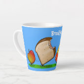 Funny ants Cartoon Milchtasse (Linke Ecke)