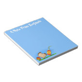 Funny ants Cartoon Notizblock (angewinkelt)