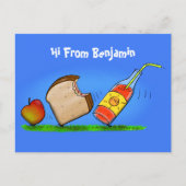 Funny ants Cartoon Postkarte (Vorderseite)