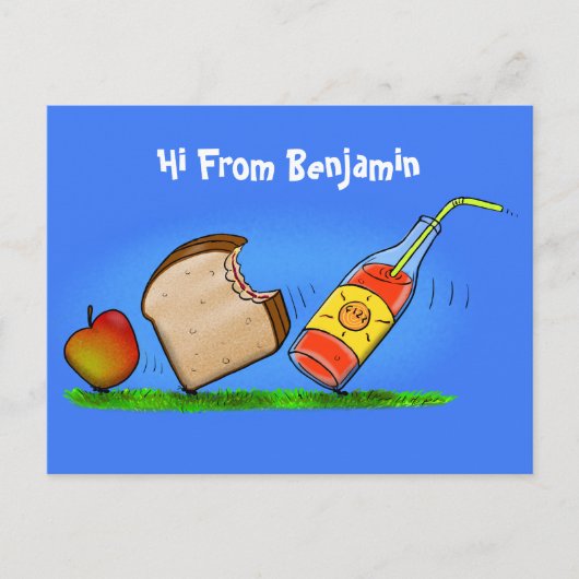 Funny ants Cartoon Postkarte (Vorderseite)