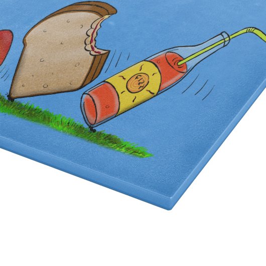 Funny ants Cartoon Schneidebrett (Ecke)