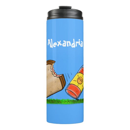 Funny ants Cartoon Thermosbecher (Vorderseite)