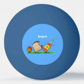 Funny ants Cartoon Tischtennisball (Rückseite)