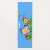 Funny ants Cartoon Yogamatte (Rückseite)