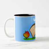 Funny ants Cartoon Zweifarbige Tasse (Links)