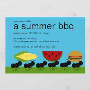 Funny ANTS Summer GRILLEN Bash Einladung