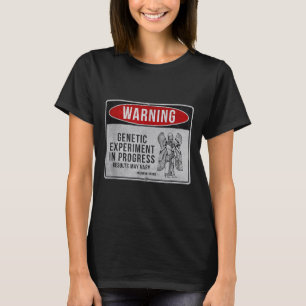 Funny Anunnaki Warning Sign - Genetisches Experime T-Shirt