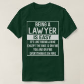 Funny Anwalt Sprichwort Anwalt zu sein ist einfach T-Shirt (Design vorne)