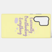 Funny Anxiety Overthinking Quote Pastel Samsung Galaxy Hülle (Rückseite (Horizontal))