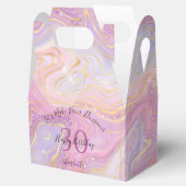 Funny any Age Pink Gold Glitzer Agate Geode Geschenkschachtel (Geöffnet)