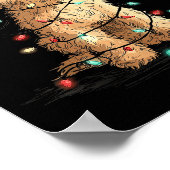 Funny Ao Christmas Graphics Dog Lights Lover Poster (Ecke)