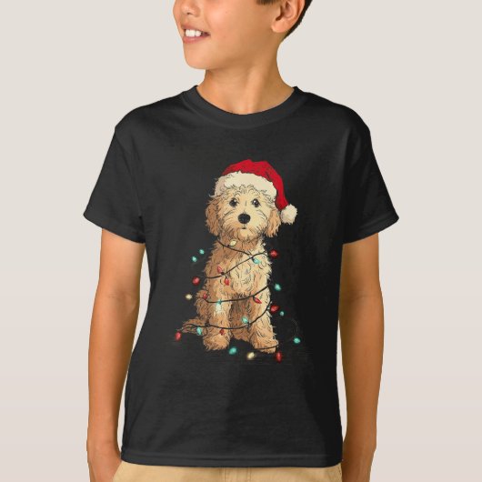 Funny Ao Christmas Graphics Dog Lights Lover T-Shirt (Vorderseite)