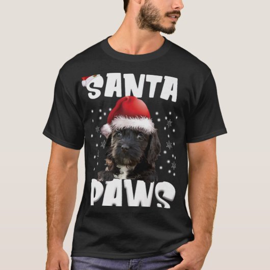 Funny Ao Christmas Lights Tree Dog Lover Xma T Shi T-Shirt (Vorderseite)
