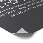 Funny Aortic Dissection One Star Would Not Recomme Poster (Ecke)